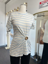 Load image into Gallery viewer, Jazlyn Round Neck Stretchy, Side Twist Detail Top