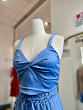 Load image into Gallery viewer, Zoe 2Piece Light Blue Flowy Skirt Set
