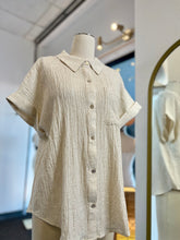 Load image into Gallery viewer, Breland Short Sleeve Button Up Blouse