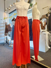 Load image into Gallery viewer, Leslie Orange Wide Leg Palazzo Pants w/ Gold Hardware Detail