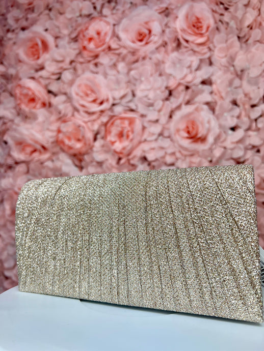 Giselle Gold or Silver Sparkly Clutch