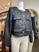 Load image into Gallery viewer, MARISSA BLACK DOUBLE LINED THICK MATERIAL COAT