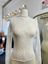 Load image into Gallery viewer, Lola Lace Mock Neck Stretchy Lace Long Sleeve Top