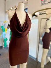 Load image into Gallery viewer, Monique Wine or Black Open Back Mini Dress