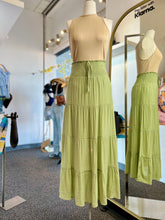 Load image into Gallery viewer, Wendy A Line Smocked Waist Ankle Length Peasant Style Skirt