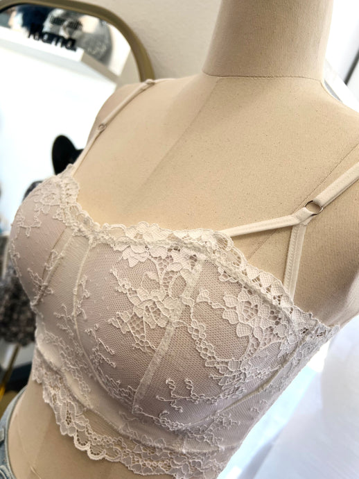 Alice White Lace Padded Bralette