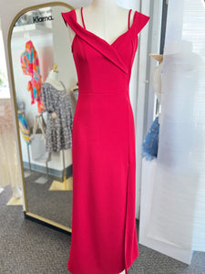 Abigail Red, Royal or Black Stretchy Off The Shoulder Gown