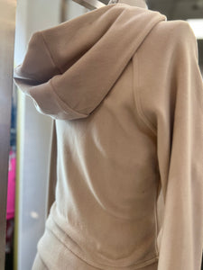 Destiny Milk Tea Suede Hoodie