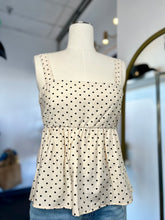 Load image into Gallery viewer, Ruby Natural Wide Strap Polka Dots Top