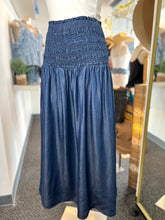 Load image into Gallery viewer, Megan Dark Denim Midi Skirt