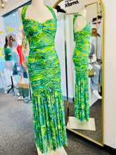 Load image into Gallery viewer, Julianna tropical Print Halter Neck Maxi Dress