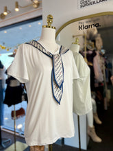 Load image into Gallery viewer, Vanessa Inspired Scarf Print Soft Stretchy Tee
