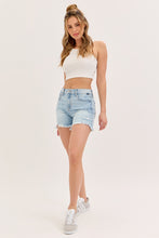 Load image into Gallery viewer, Abigail Denim Stretchy Boyfriend Jeans with uneven Fray Hem