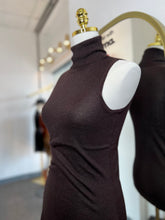 Load image into Gallery viewer, Dayla Brown Sleeveless Top Turtleneck