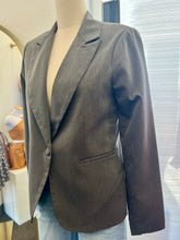 Load image into Gallery viewer, Kelly Fossil Grey One Button Stretchy Blazer