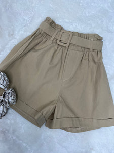 Farah Mustard or Beige Paper bag Shorts