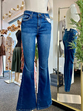 Load image into Gallery viewer, Mar Dark Denim Blue Flare Jeans
