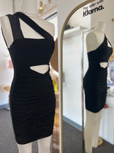 Load image into Gallery viewer, Jassiby Paris Green or Black Cut Out Rushing Dress