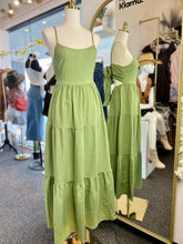 Load image into Gallery viewer, Scarlet Boho print Tie Back Tiered line Maxi Sundress