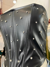 Load image into Gallery viewer, Alissa Black Leather Corset