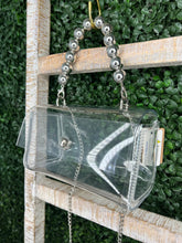 Load image into Gallery viewer, McKenzie Clear and Silver or Gold Tone Clutch