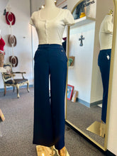 Load image into Gallery viewer, Beverly Navy Blue Straight Stretchy Trousers