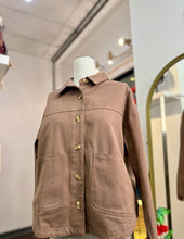 Load image into Gallery viewer, Jenna Brushed Twill Trucker Jacket