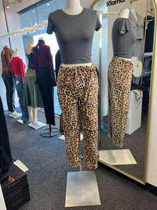Roxy Brown and Black Cheetah Animal Print Pajama Pants