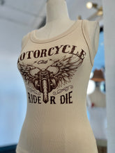 Load image into Gallery viewer, Roxy Ribbed White or Cream Round Neck Tank