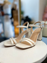 Load image into Gallery viewer, Xaviera Open Front White Chunky Heels