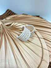 Load image into Gallery viewer, Alice 1 1/2&quot; Weave Hoop Post-Back Earrings