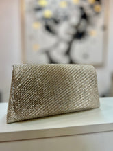 Load image into Gallery viewer, Giselle Gold, Black or Silver Sparkly Clutch
