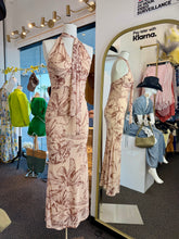 Load image into Gallery viewer, Dayla Floral High Neck Open Back Maxi Dress