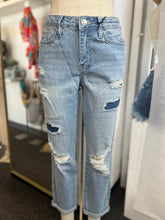 Load image into Gallery viewer, Alexa Light Wash Distressed Denim Boyfriend Jeans