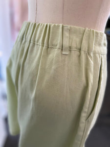 Leanne Linen Key Lime or Natural Blend High Waist Shorts