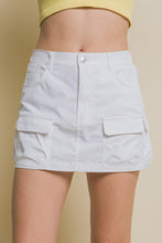 Load image into Gallery viewer, Mairim Black, Khaki or White Cargo Skirt