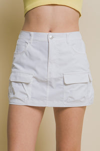 Mairim Black, Khaki or White Cargo Skirt