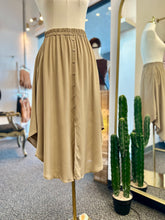Load image into Gallery viewer, Olivia Flattering Elastic Waistband Delicate Front Button Details Maxi Skirt