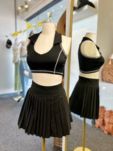 Load image into Gallery viewer, Mercedes 2 Piece Crop Top and Pleated Skort Set