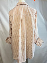 Load image into Gallery viewer, McKenzie Taupe Long Sleeve Striped Top