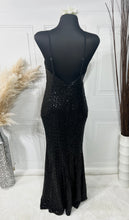 Load image into Gallery viewer, Alexis Black One-Shoulder Mermaid Formal/Prom Sequins Dress