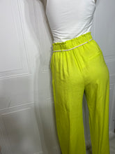 Load image into Gallery viewer, Gladys Neon or Natural Front Tie Wide Leg Pants