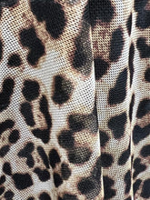 Load image into Gallery viewer, Melissa Mesh Split Front Trim Animal Print Cami Crop Top