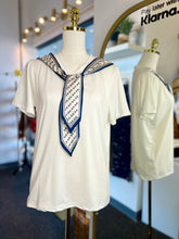 Load image into Gallery viewer, Vanessa Inspired Scarf Print Soft Stretchy Tee