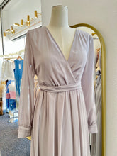 Load image into Gallery viewer, Katelyn Navy Blue or Light Gray Long Dress with Long Sleeve