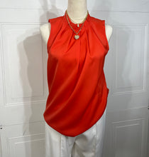 Load image into Gallery viewer, Carolina Orange Round Neck Sleeves Top