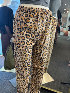 Roxy Brown and Black Cheetah Animal Print Pajama Pants