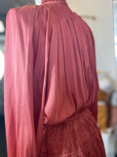 Load image into Gallery viewer, Misty Mauve Long Sleeve Elastic Waist Flowy Dress