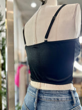 Load image into Gallery viewer, Belinda Black Sequence Spaghetti Strap Corset