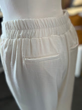 Load image into Gallery viewer, Brianna White or Black Pleated Wide Leg Elastic Waist Pants
